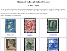 Tablet Screenshot of italianstamps.co.uk